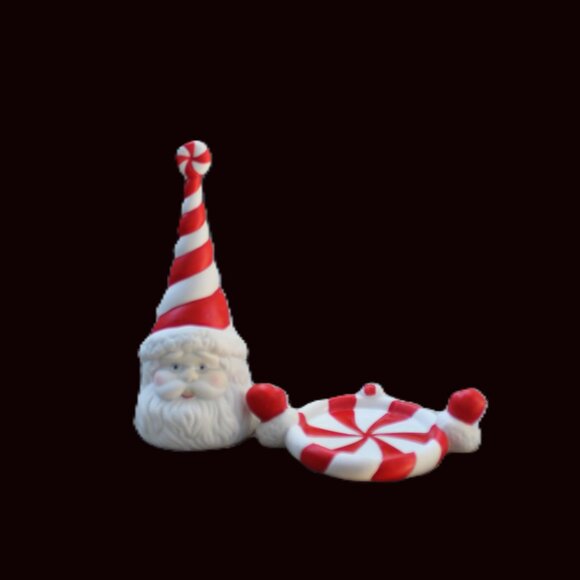 Vintage 1990s PartyLite Candle Snuffer | Peppermint Holiday Decor | Discontinued - Picture 2 of 16